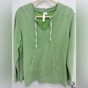 Beautiful Green Sweatshirt with Front Pocket